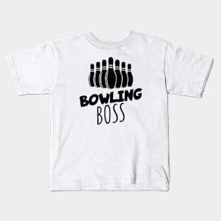 Bowling boss Kids T-Shirt